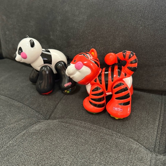 Vintage Fisher Price Amazing Animals Panda and Tiger - Picture 2 of 8